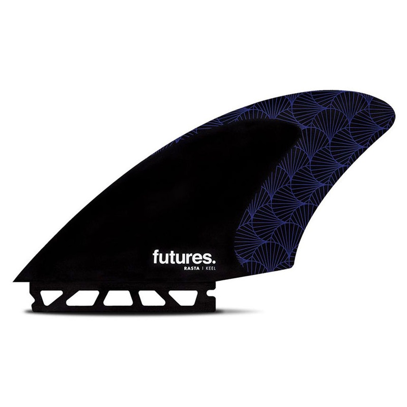 Futures Fins Rasta Keel Honeycomb Fin Set – Black/Purple