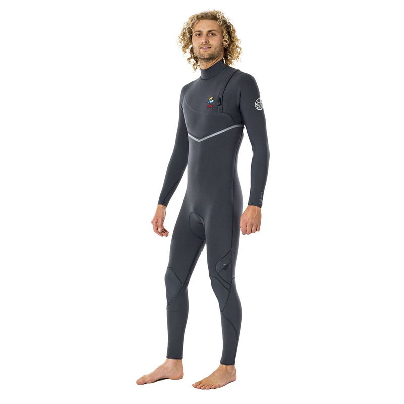 Rip Curl E Bomb 4/3mm Zip Free Searchers Wetsuit – Charcoal