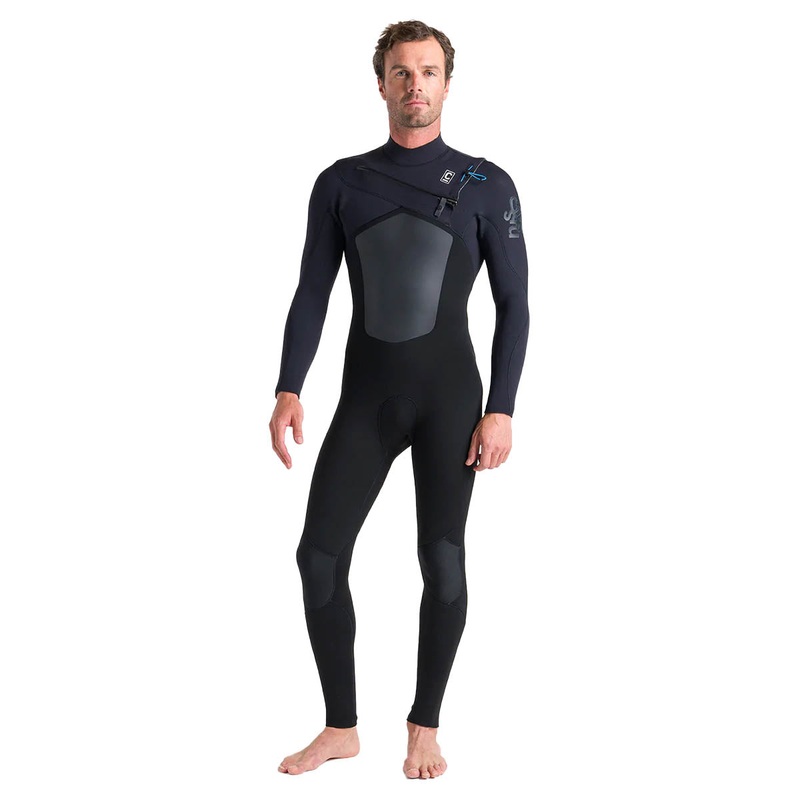 C-Skins Rewired 5/4mm Chest Zip Wetsuit – Black/Black/Petrol