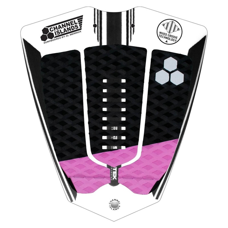 Channel Islands Mixed Groove 3 Piece Pad – Black/Pink