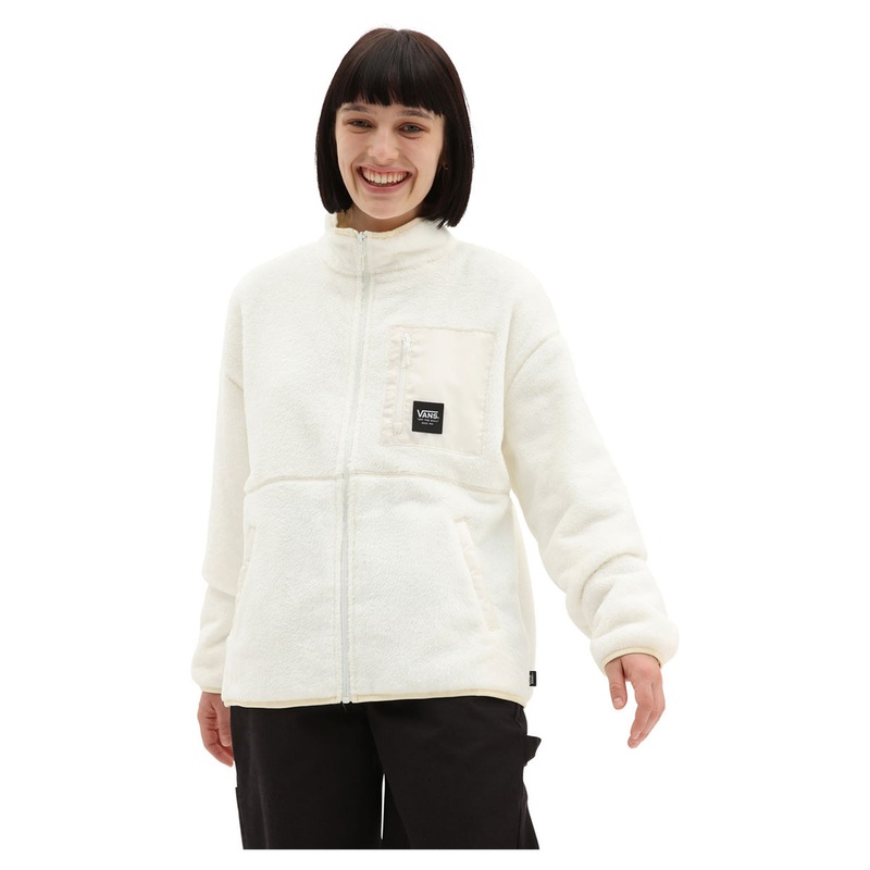Vans Outdoor Club Waverly Mock Zip Sweatshirt – White
