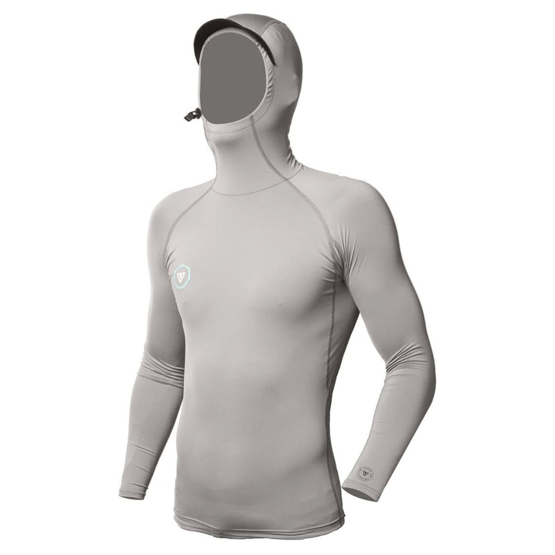 Vissla Warm Seas Eco Hooded Lycra Rash Vest – Grey