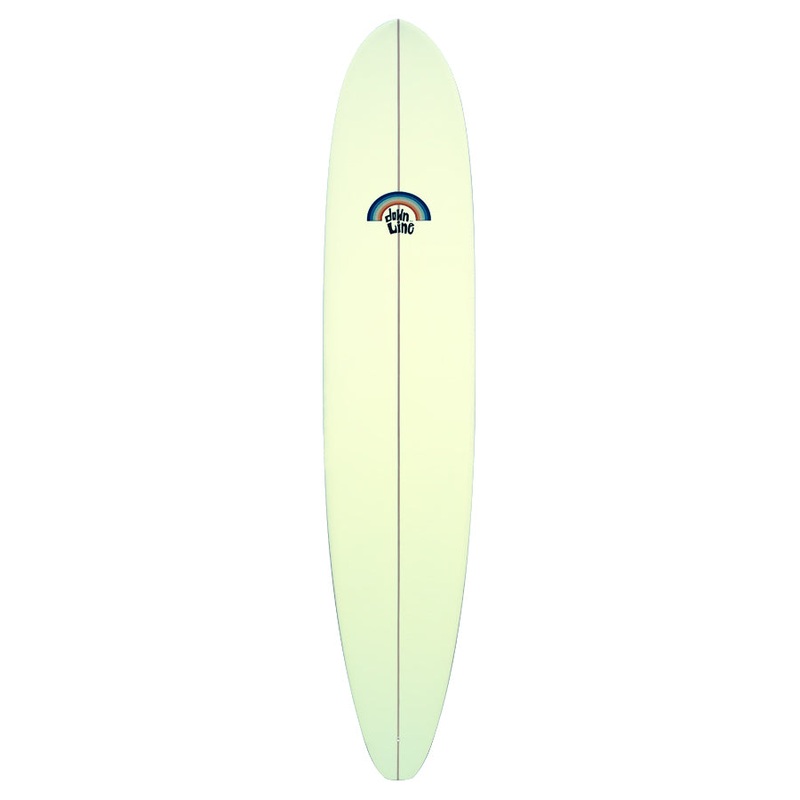 DTL Surf Co. Classic Longboard 9’6″ – Lime/Black Rainbow