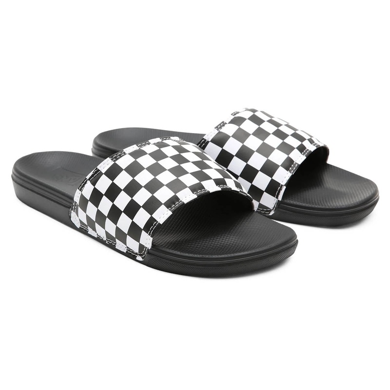 Vans La Costa Slide-On Shoes – Black/Check