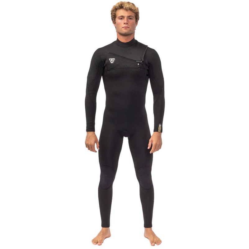 Vissla 7 Seas Comp 3/2mm Chest Zip Wetsuit – Black 2