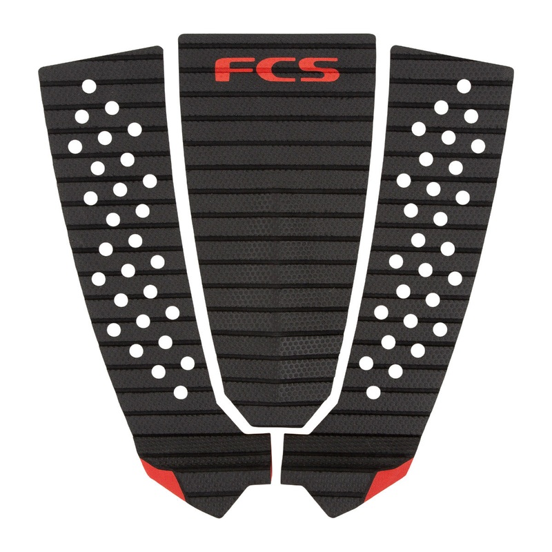 FCS Filipe Toledo Deck Pad – Treadlite – Charcoal/Red
