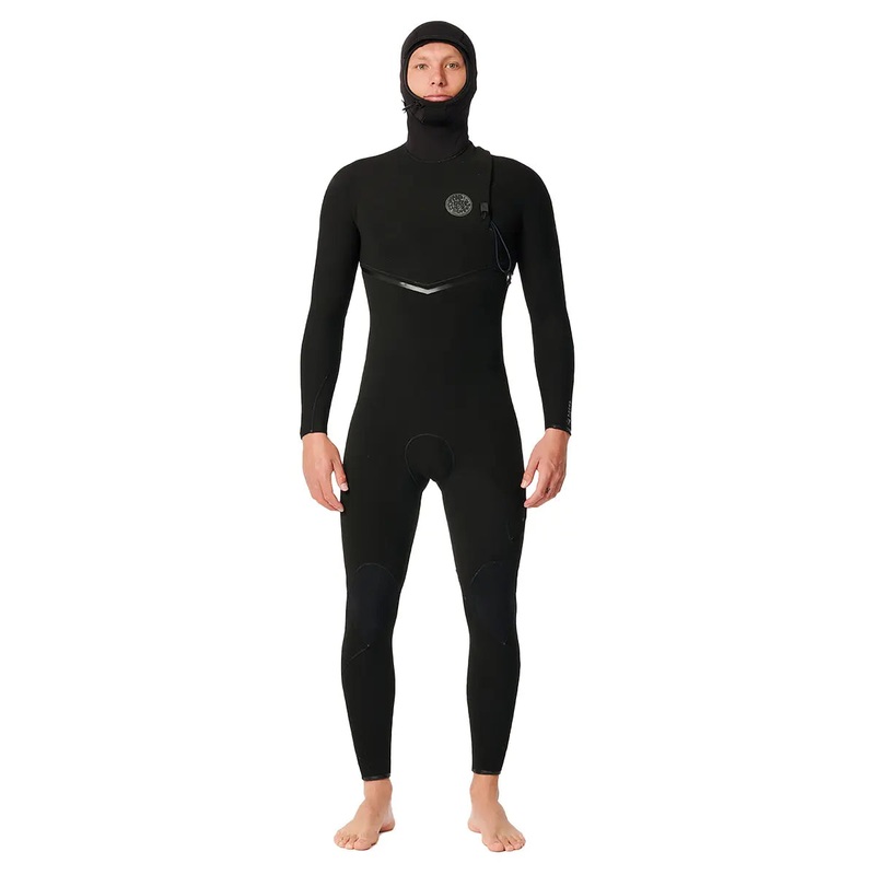 Rip Curl E Bomb 5/4 Zip Free Hooded Wetsuit – Black