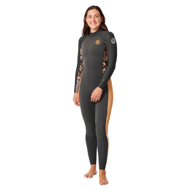 Rip Curl Women’s Dawn Patrol 4/3 Back Zip – Charcoal