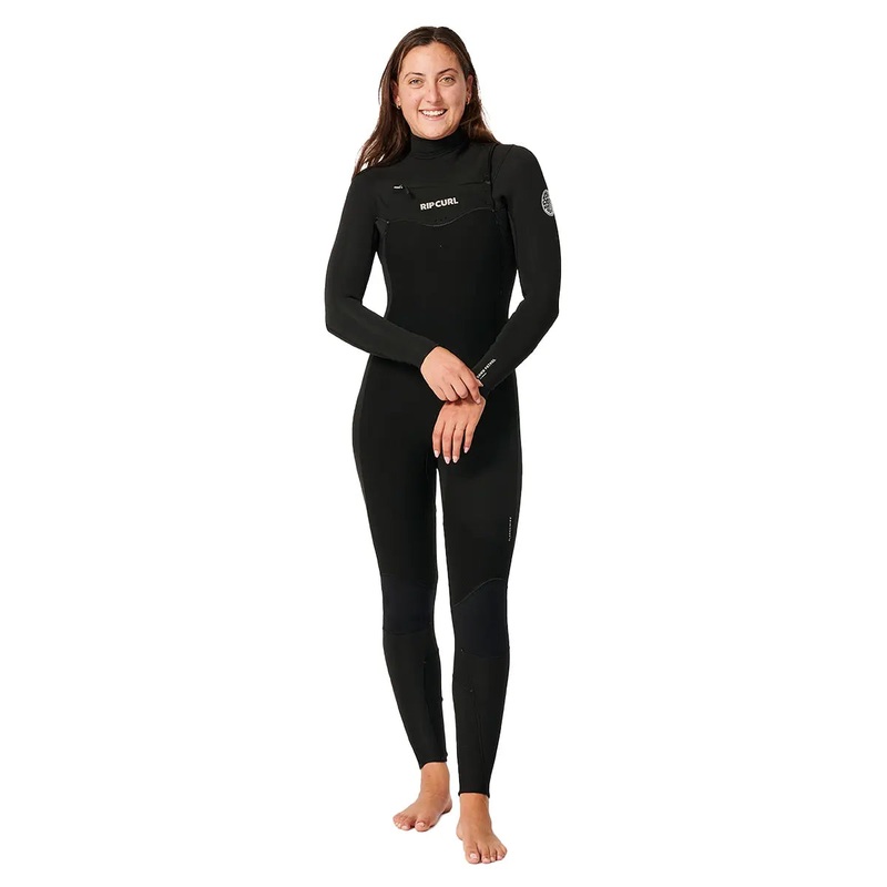 Rip Curl Women’s Dawn Patrol 5/3 Chest Zip Wetsuit – Black