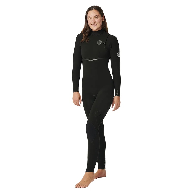 Rip Curl Women’s E Bomb 5/3mm Zip Free Wetsuit – Black