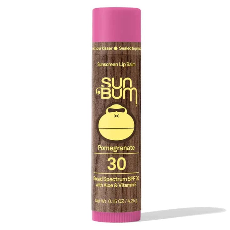 Sun Bum Original SPF 30 Lip Balm – Pomegranate