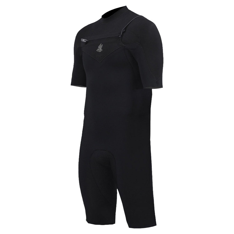 Zion Wesley Chest Zip 2mm Spring Suit – Black/White