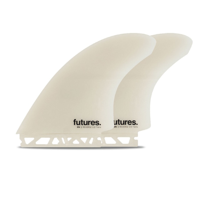 Futures Fins EN Fibreglass Reverse 3/2 Twin Fin Set – Grey