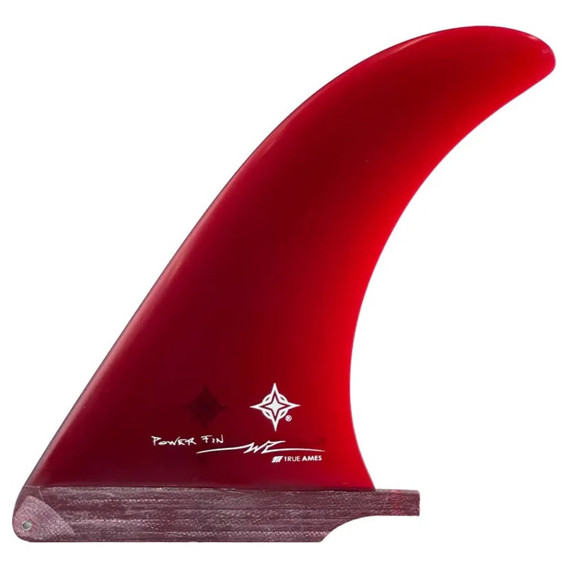 True Ames Wayne Rich Power Longboard Fin – 9.5 – Red