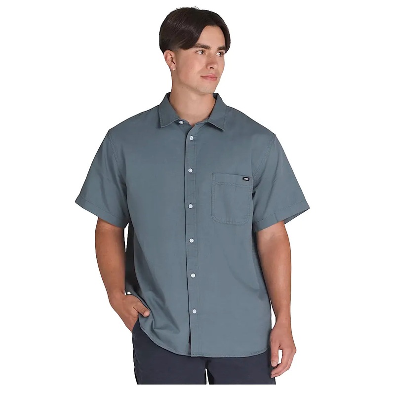 Vans Men’s Lawson Solid Short Sleeve Woven – Stormy Weather