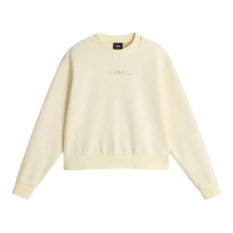 Vans Women’s Essential Relaxed Fit Crew – Lemon Icing