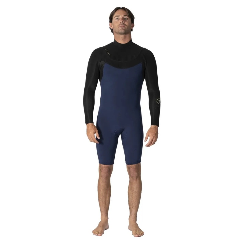 Vissla New Seas 2/2 Long Sleeved Spring U-Zip Wetsuit – Midnight