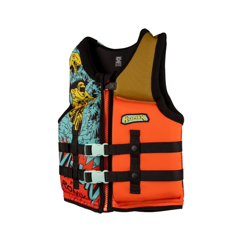 Vision – Boy’s CGA Life Vest – Blue/Orange/Yellow – Youth (50-90lbs)