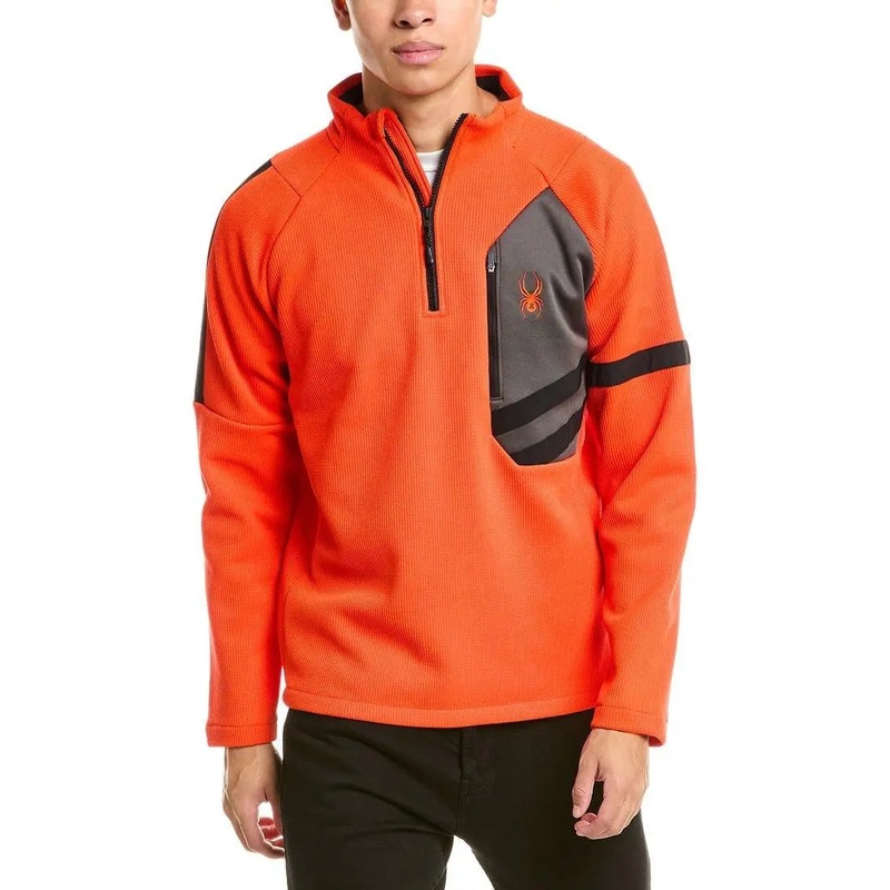 WENGEN BANDIT 1/2 ZIP TWISTED ORANG