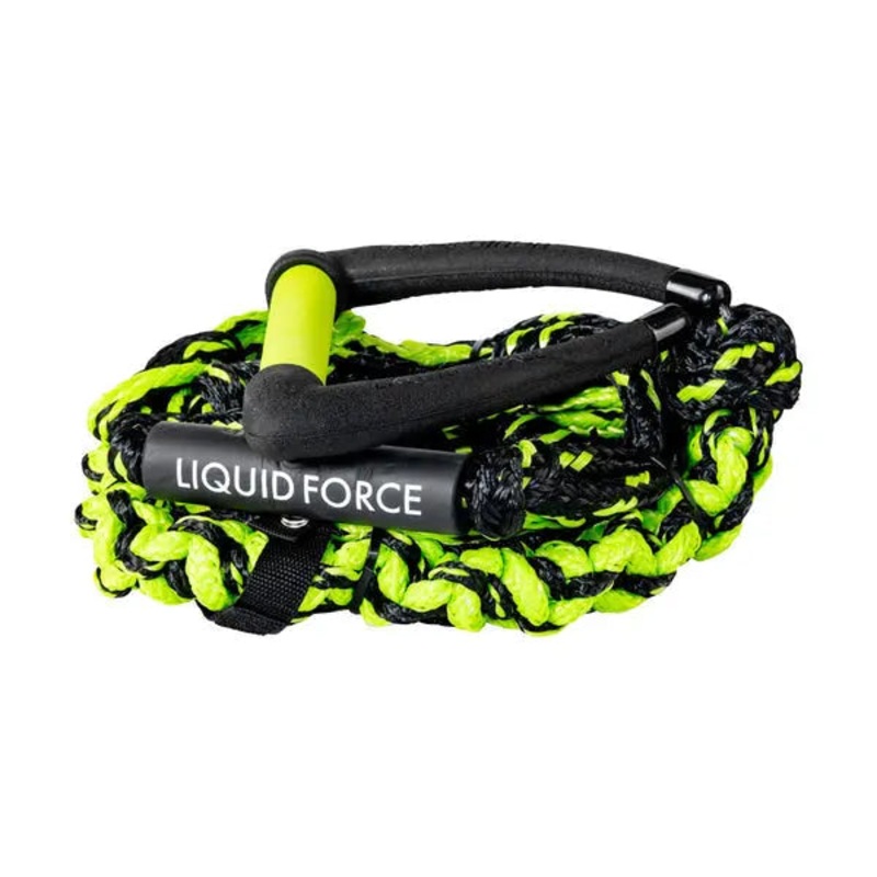 Liquid Force SURF DLX COIL 9″ HANDLE ROPE BLK/GREEN