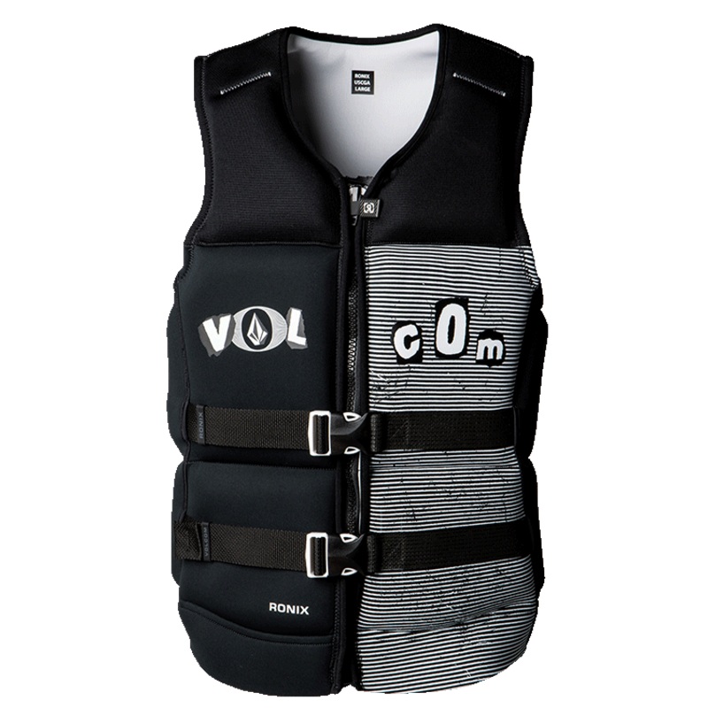 Ronix Volcom Black Life Jacket 4XL