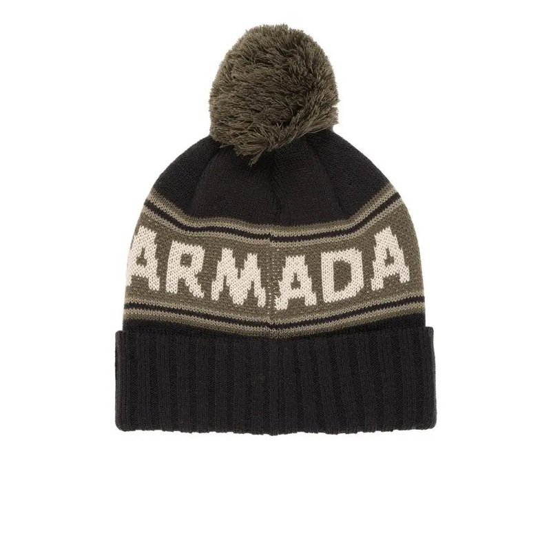 BEANIE OS/SAGE KNIT POM