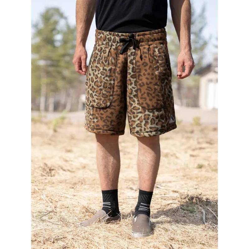 SHORTS XS/ ARLIE FLEECE- LEOPARD