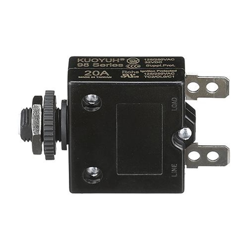 -CIRC BREAK-PUSH RESET-20AMP