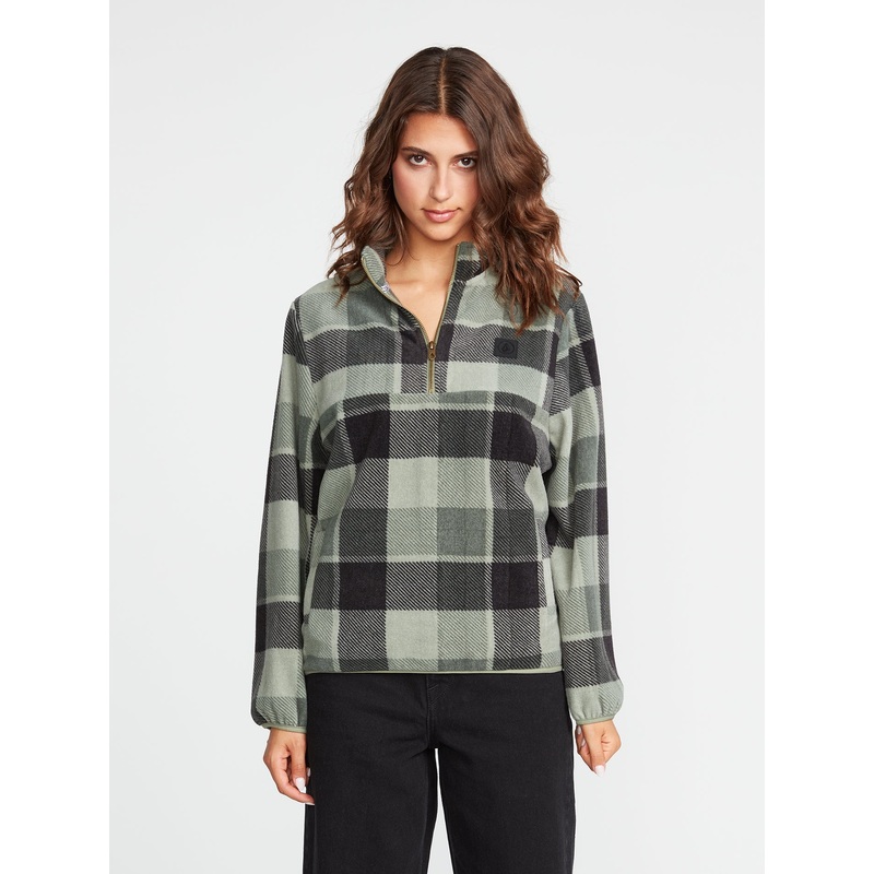 Volcom Pheelin It Mock Neck Fleece Pullover