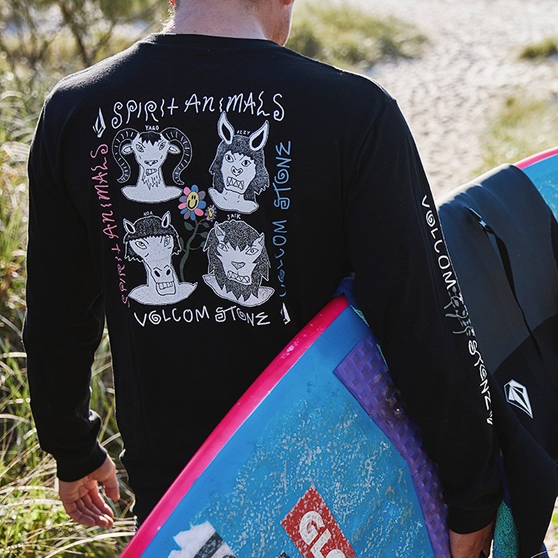Volcom Surf Vitals Animal Long Sleeve Tee