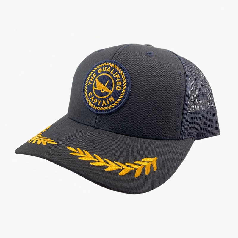 The Qualified Captain Embroidered Patch Captain Hat