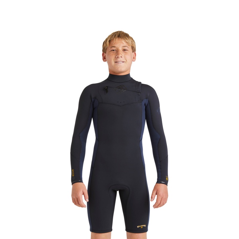 Billabong Boys 202 Absolute Natural Chest Zip Long Sleeve Springsuit