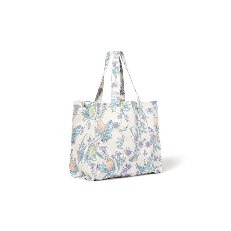 Salty Shadows Oversized Canvas Beach Bag