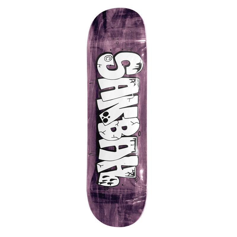 Sanbah Graff Skateboard Deck – Light Purple