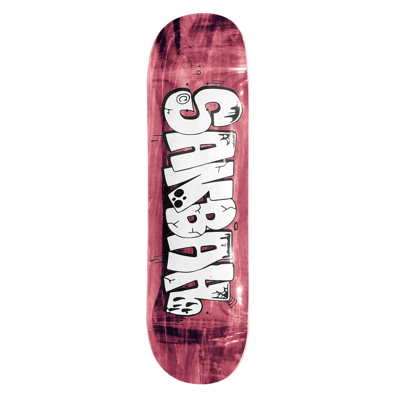 Sanbah Graff Skateboard Deck – Pink