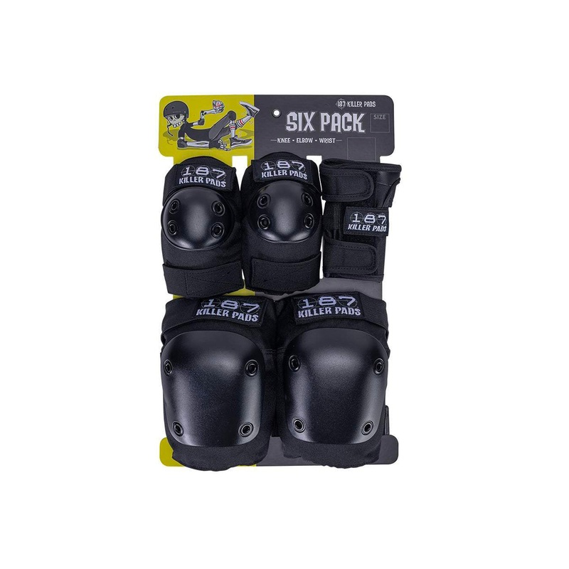 187 Killer Pads Junior Six Pack – Black