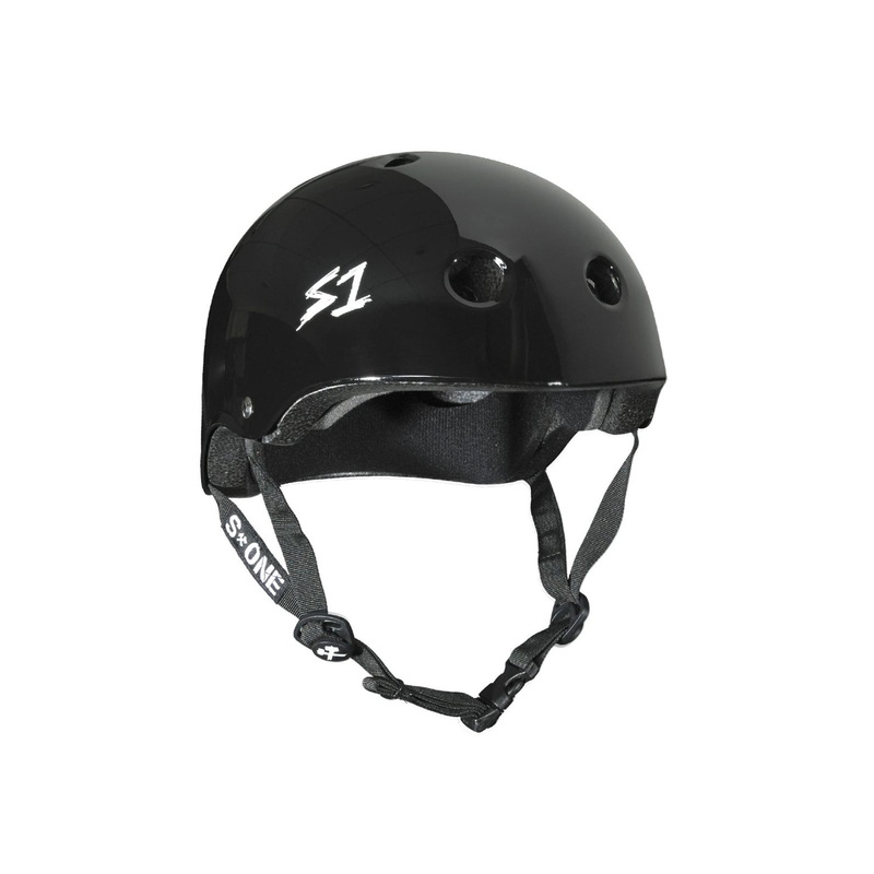 S1 Lifer Skateboard Helmet Black Gloss