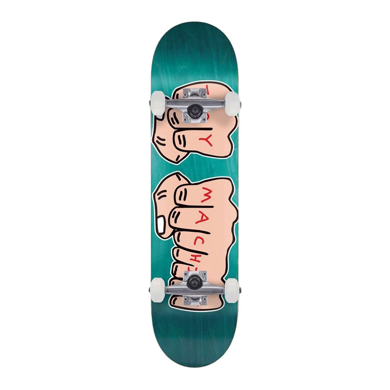 Toy Machine Fists Woodgrain Mini Complete Skateboard – 7.375″