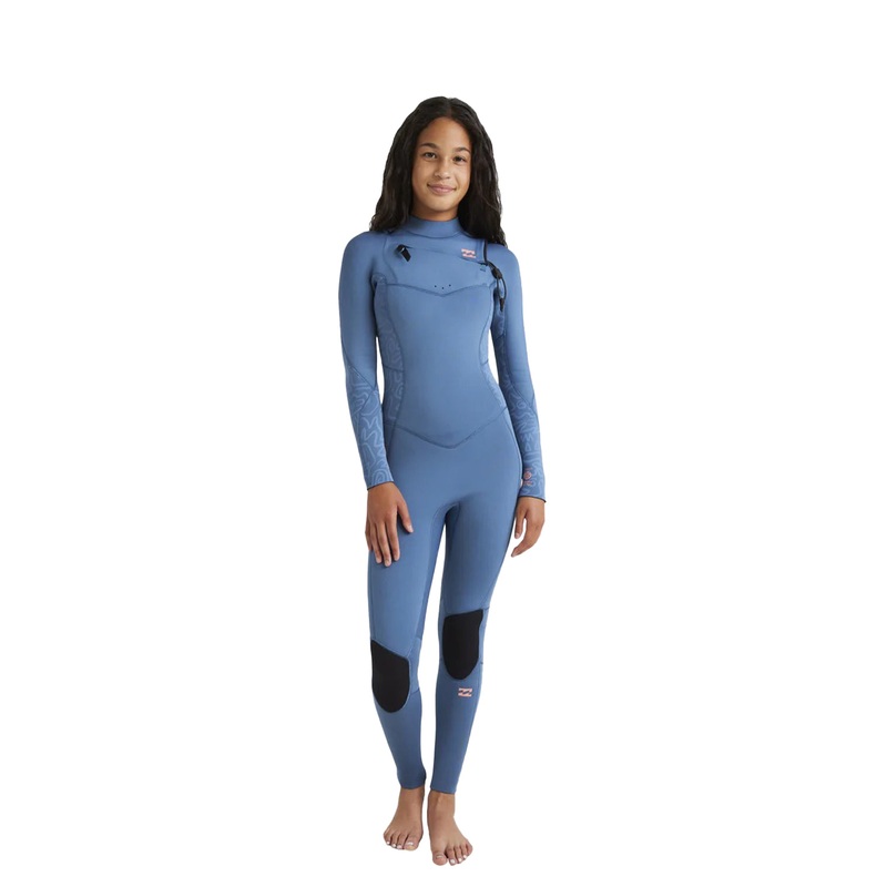 Billabong Girls (8-14) 4/3mm Synergy Natural Chest Zip Steamer Wetsuit