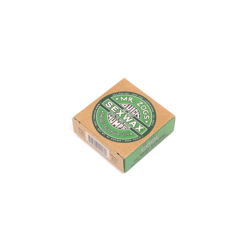 Sex Wax Green Cool Water Quick Humps Surfboard Wax