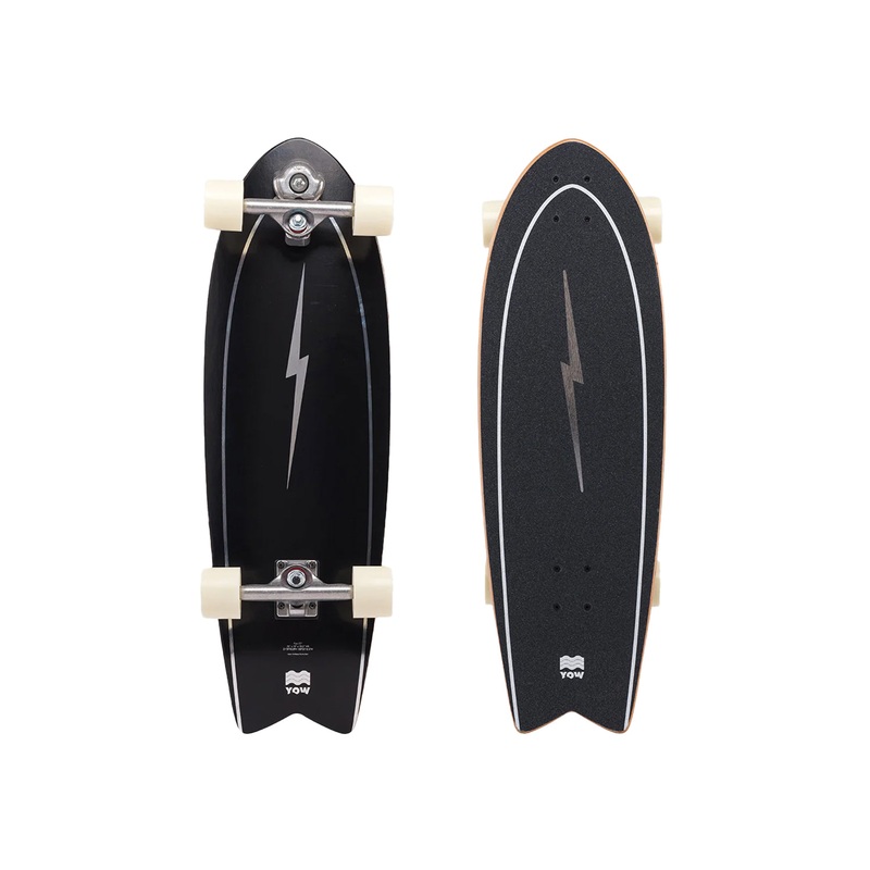 YOW Pipe 32″ Power Surfing Series Surfskate – Black