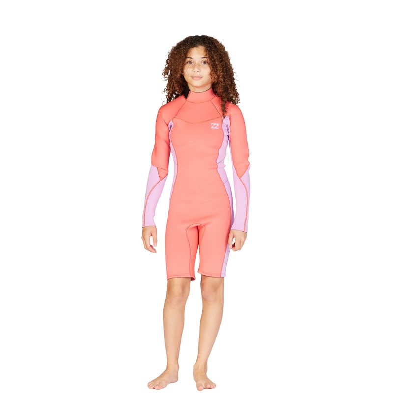 Billabong Girls 2/2 Synergy Back Zip Long Sleeve Spring Suit