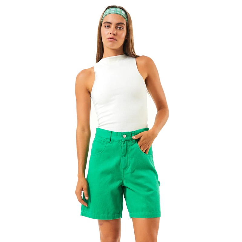 Afends Womens Sleepy Hollow Emilie Hemp Twill Carpenter Shorts