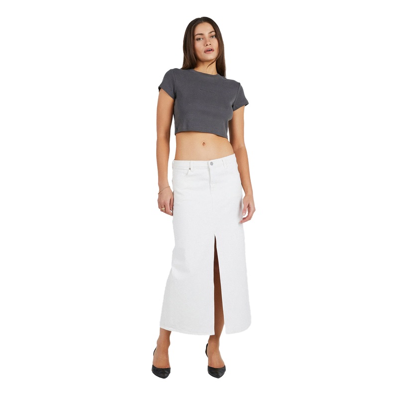 Abrand Womens 99 Low Maxi Skirt