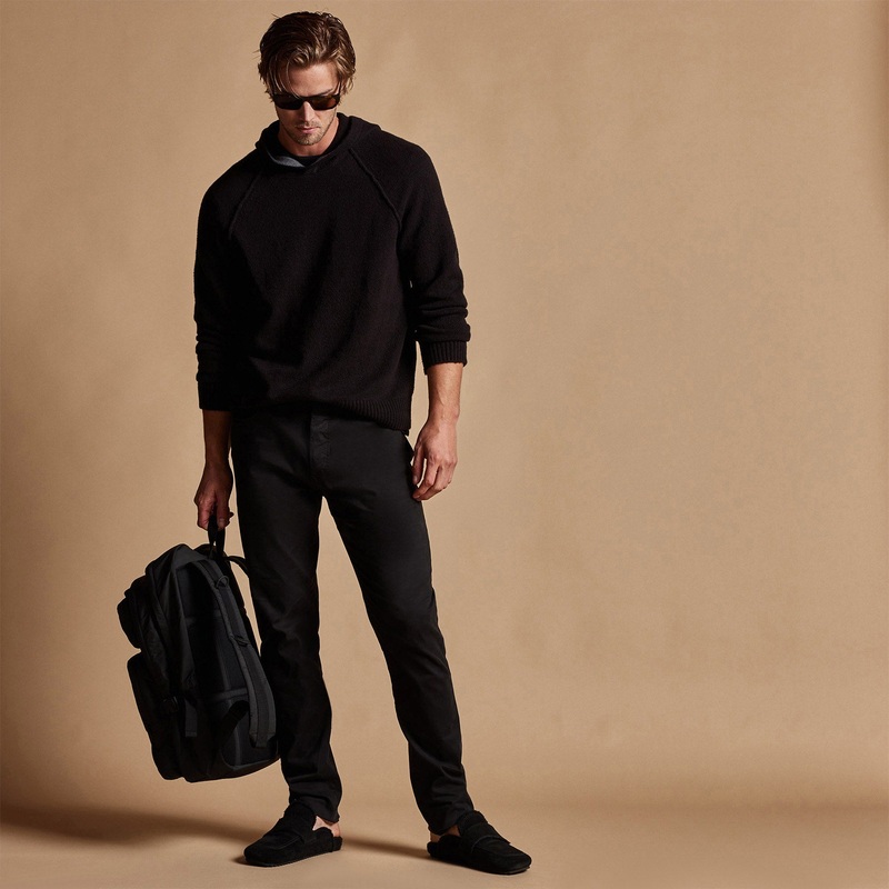 Bayshore Cashmere Blend Hoodie – Black