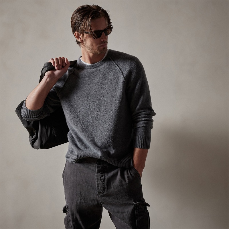Bayshore Cashmere Blend Sweater – Flint