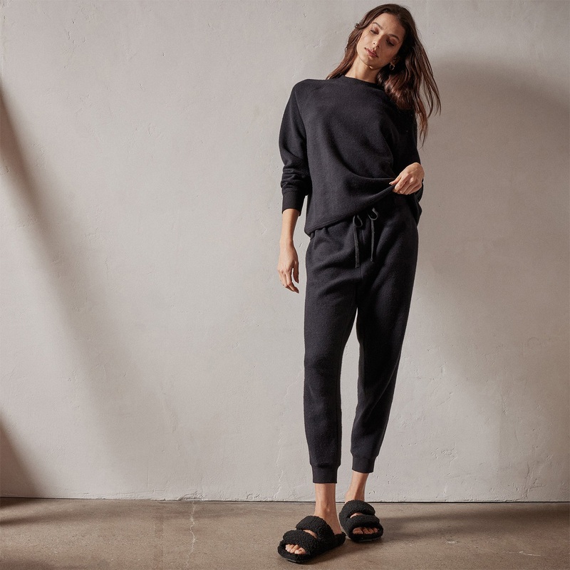 Brushed Thermal Knit Long John – Black
