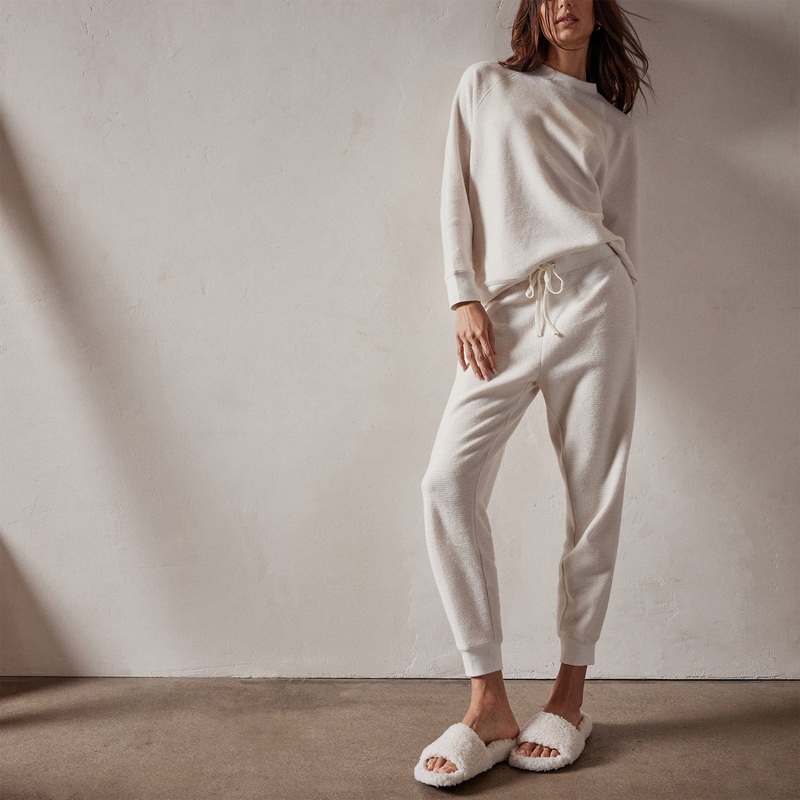 Brushed Thermal Knit Long John – Oyster