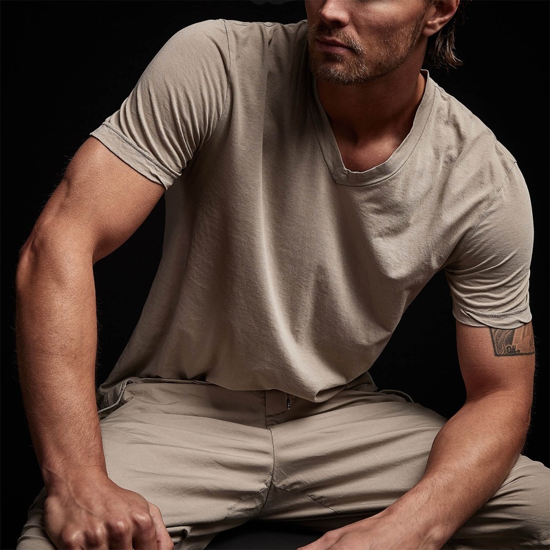 Clear Jersey V Neck – String Pigment