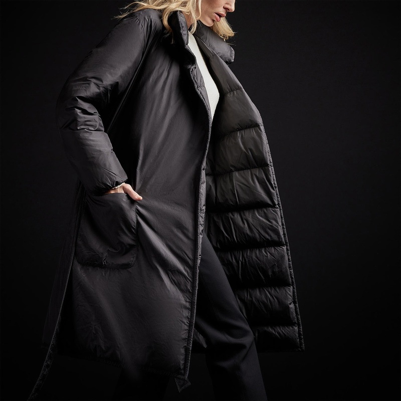 Down Duvet Coat – Black